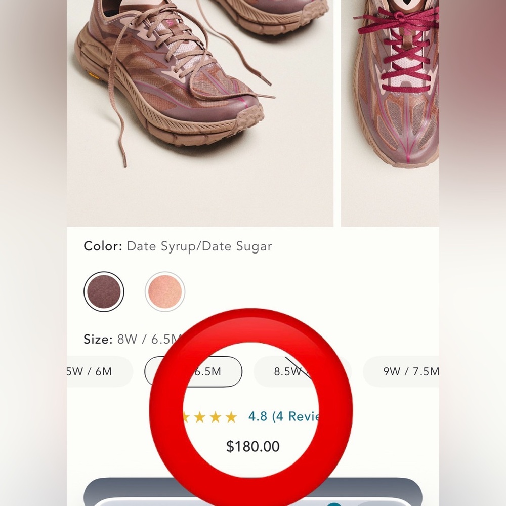 HOKA® Mafate Speed 4 Lite Sneakers size 8